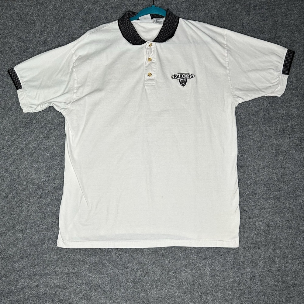 Vintage 90's The Edge Raiders Polo Shirt Mens Size Xl Football‎